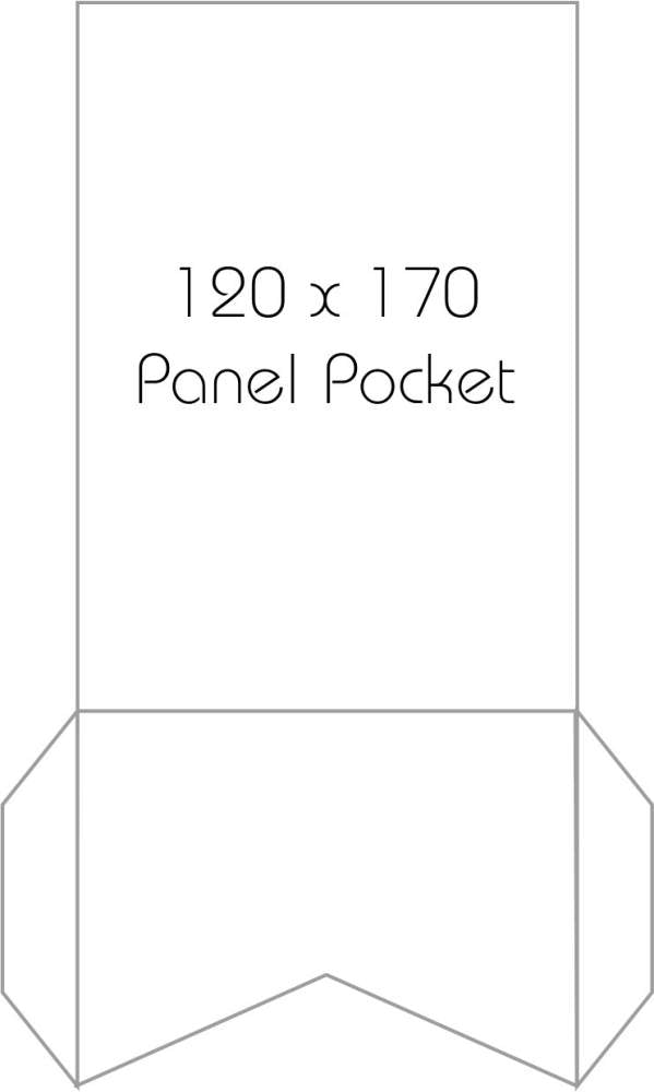 120 x 170 Panel Pocket - Crystal