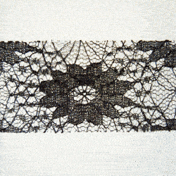 Black Cut Edge Lace