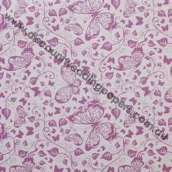 Butterflies Purple Metallic Paper