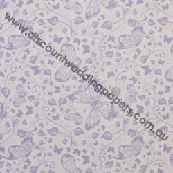 Butterflies Violet Metallic Paper