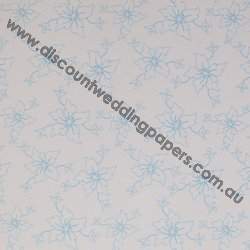 Floral Bloom Metallic -Blue-Metallic Paper
