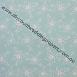 Floral Bloom Reversed Vellum-Aqua