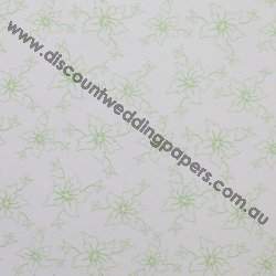 Floral Bloom Metallic-Green-Metallic Paper