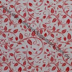 Floral Flourish Metallic-Red-Paper
