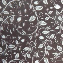Floral Flourish Reversed Vellum-Brown