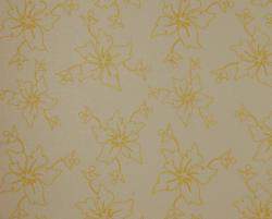 Floral Bloom Metallic-Yellow-Paper
