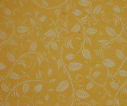 Floral Flourish Reversed Vellum-Yellow