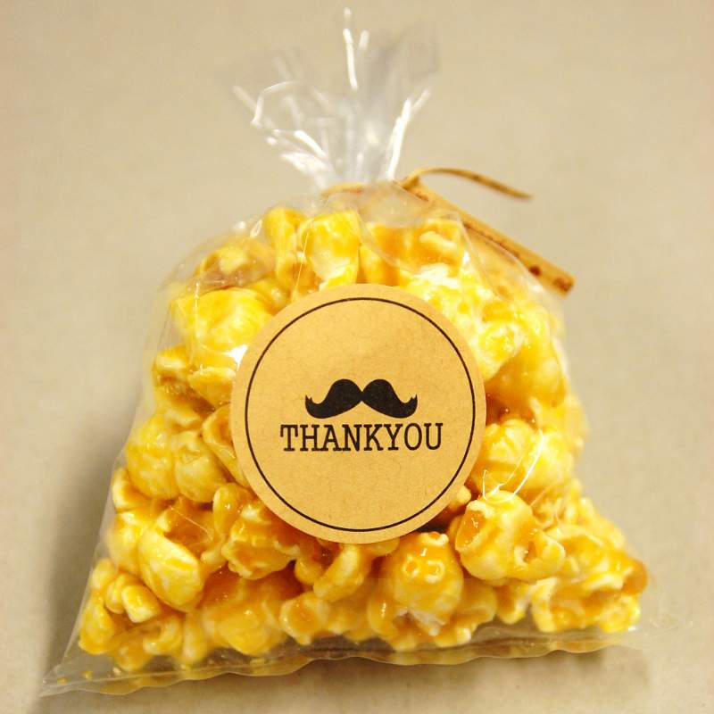 Mustache Thank You Sticker