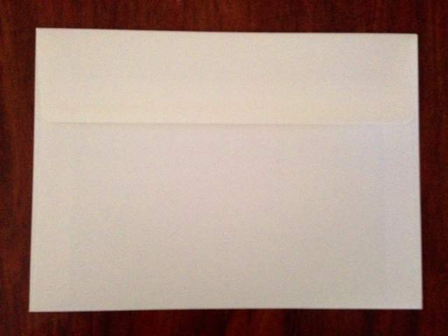 130x180mm Ivory Envelope