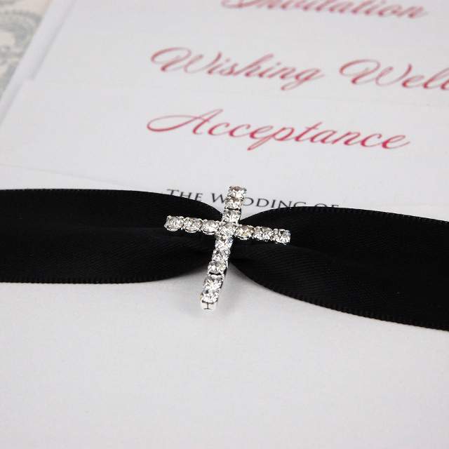 Diamante Cross Buckle