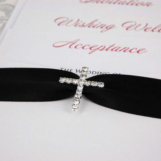 Diamante Cross Buckle