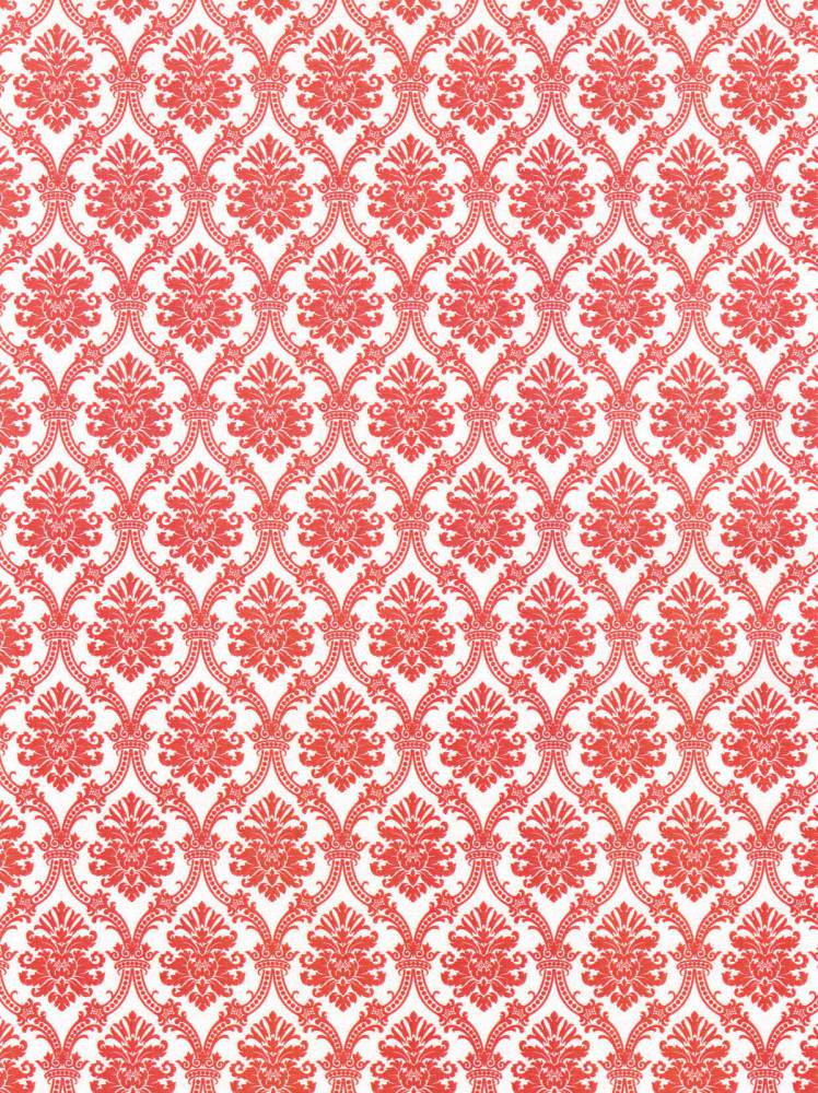 Red Damask Paper