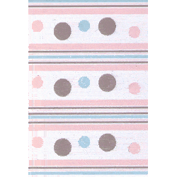 Spots & Stripes Baby Pink & Mink Vellum