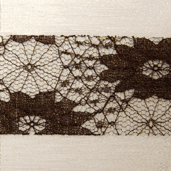 Chocolate Cut Edge Lace