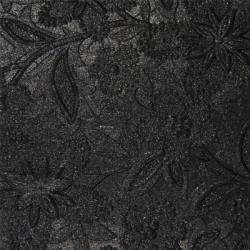 Black Sparkle-Bloom-Embossed-Paper