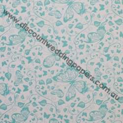 Butterflies Blue Vellum