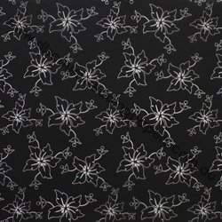 Floral Bloom Reversed Vellum-Black
