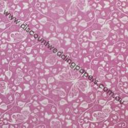 Butterflies Design Reversed Vellum-Purple