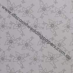 Floral Bloom Metallic-Silver-Paper