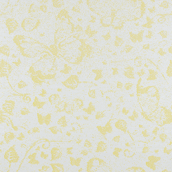 Butterflies Design Metallic-Yellow-Metallic Paper