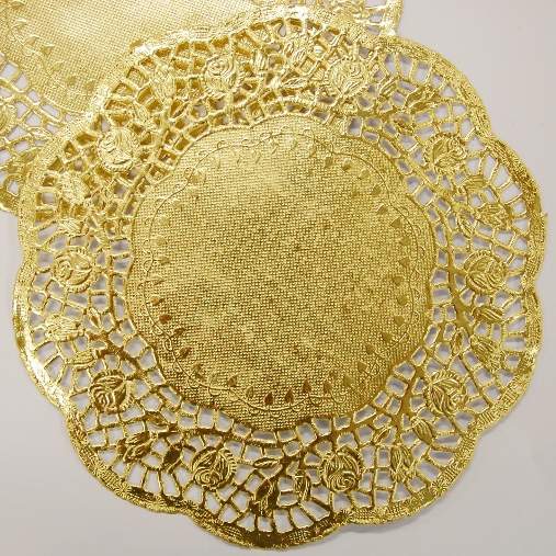 Large Gold Doily