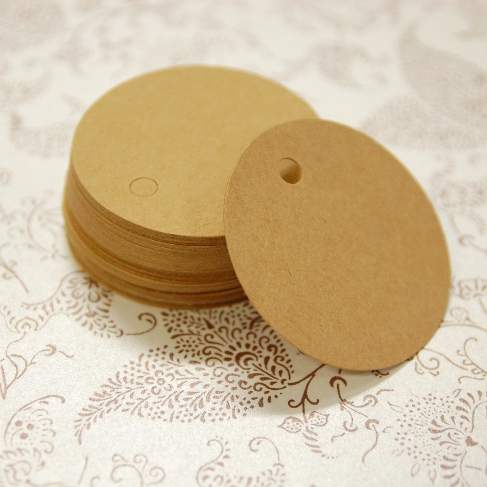 Round Kraft Tag