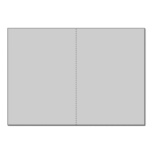 C5 Pre-Cut Folded Card - Silver