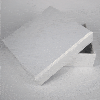 White Textured Flat Box